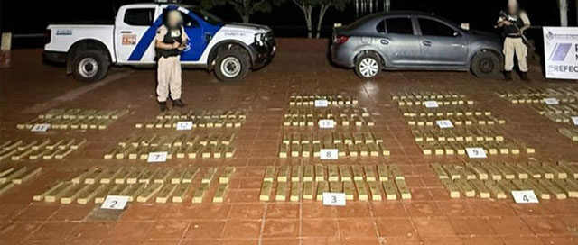 MISIONES: Incautaron más de 500 kilos de droga en un operativo denominado “Auto Cargado”