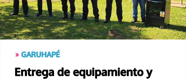 Entrega de equipamiento y refacciones en el Destacamento de Garuhapé-Mi para mejorar las condiciones del personal policial