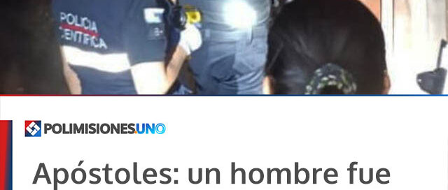 Apóstoles: un hombre fue herido con un arma blanca y detuvieron a su ex pareja