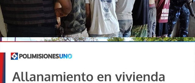 Allanamiento en vivienda terminó con seis demorados y el secuestro de drogas y celulares